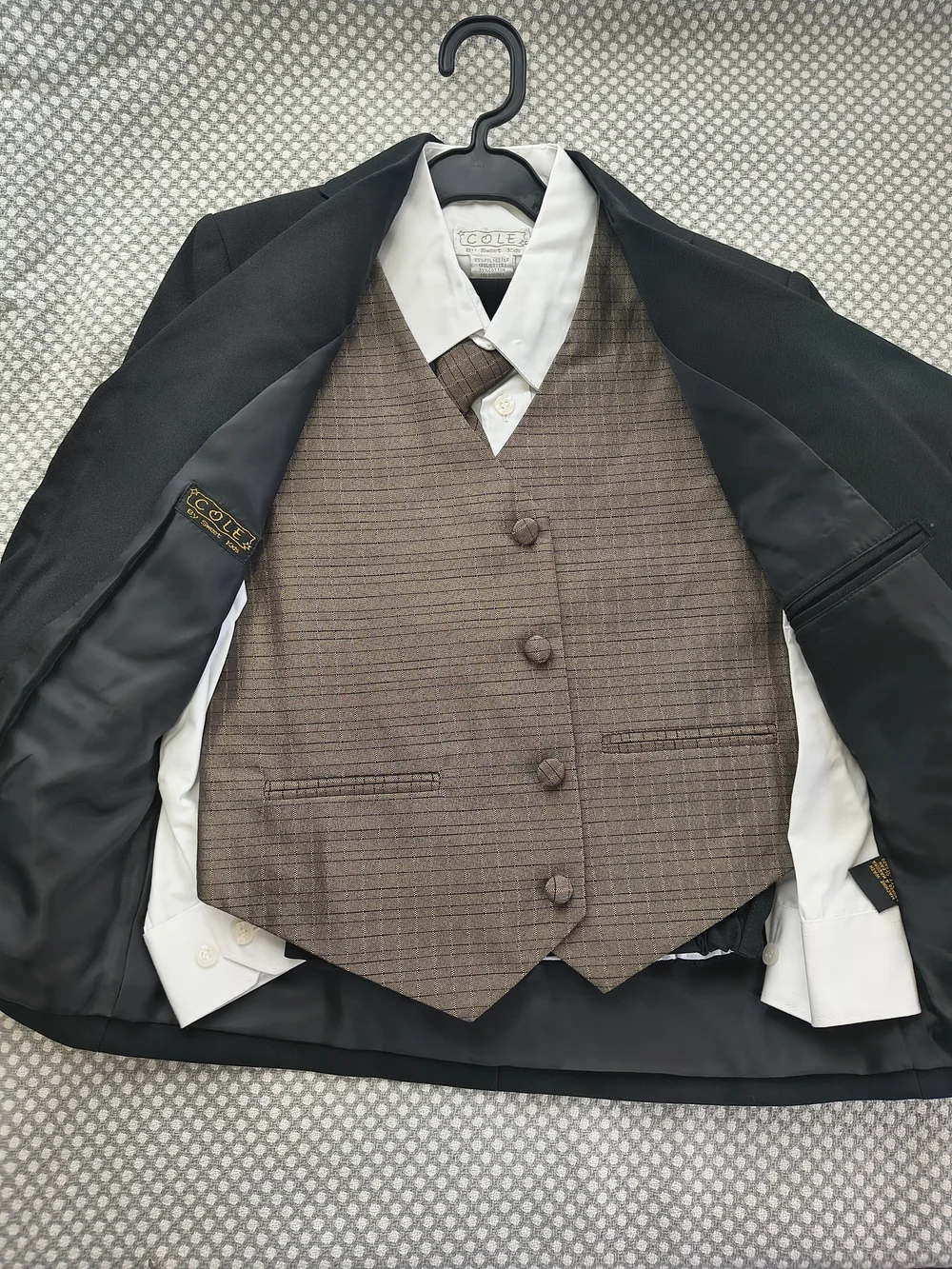 Sweet Kids Boys Formal Suit Set Black Jacket White Classic Black Boys'  Suite